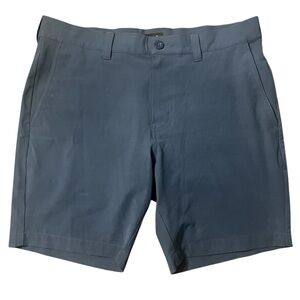 Travis Mathew Men’s Blue Flat Front Performance Stretch Golf Shorts